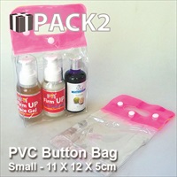 PVC Button Bag (S) - 11 X 12 X 5cm - 10Pcs